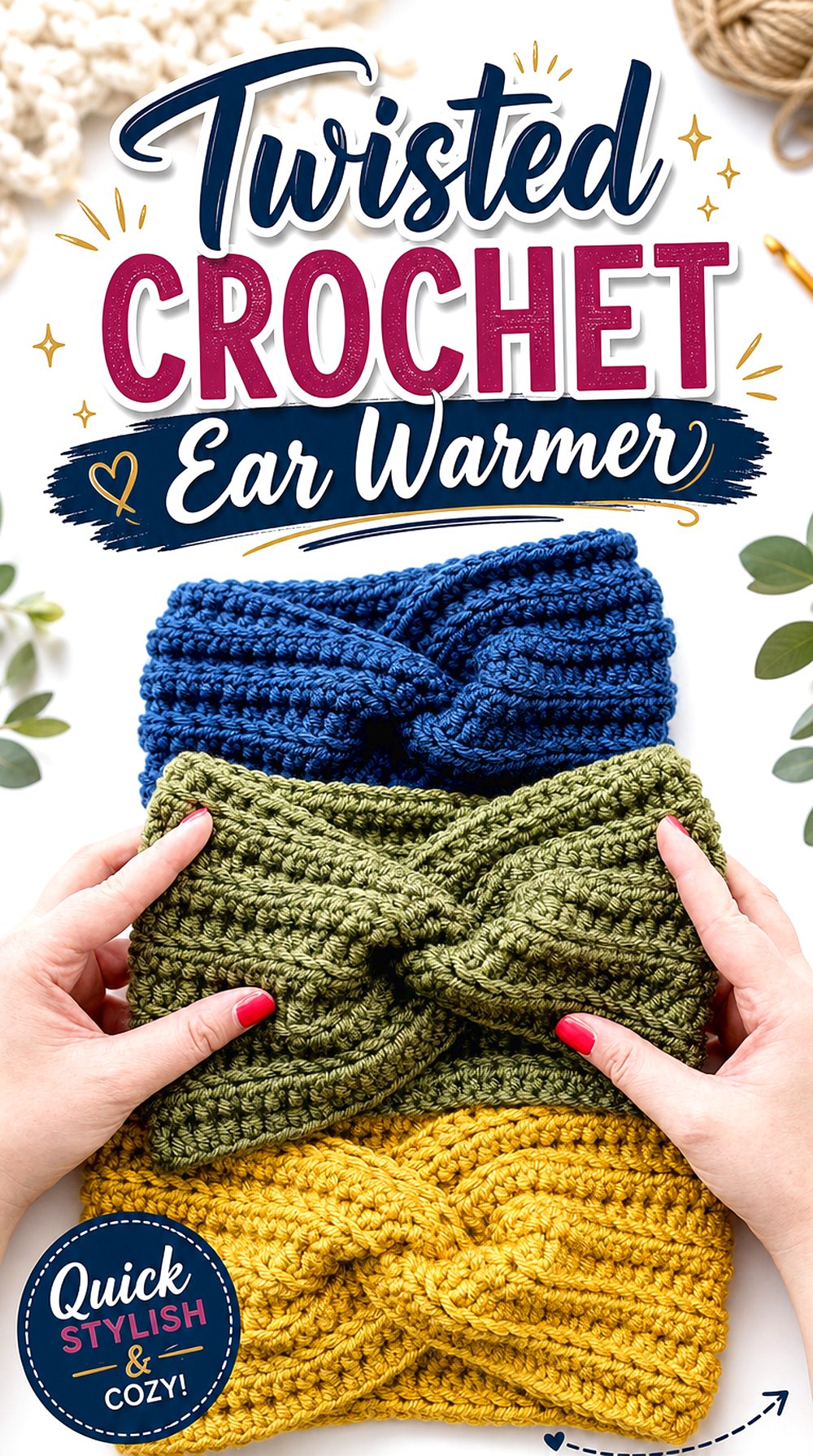 Twisted Crochet Ear Warmer