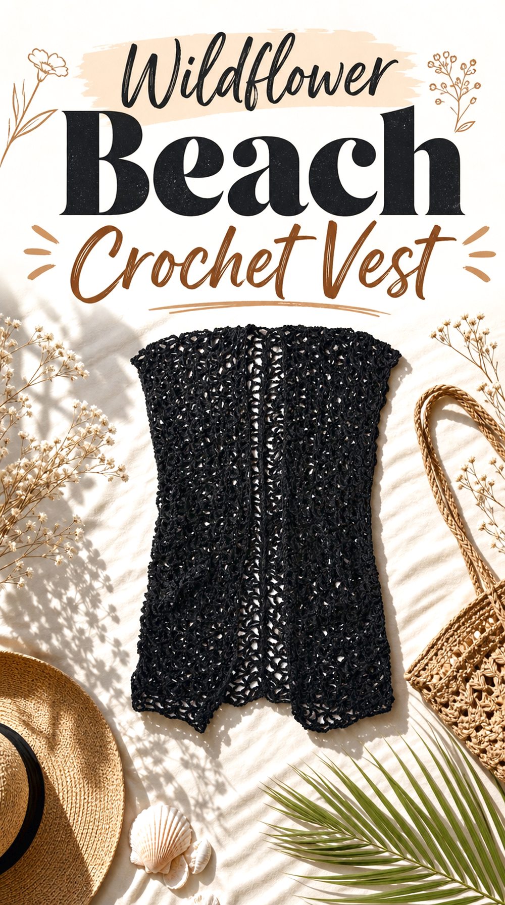 Wildflower Beach Crochet Vest