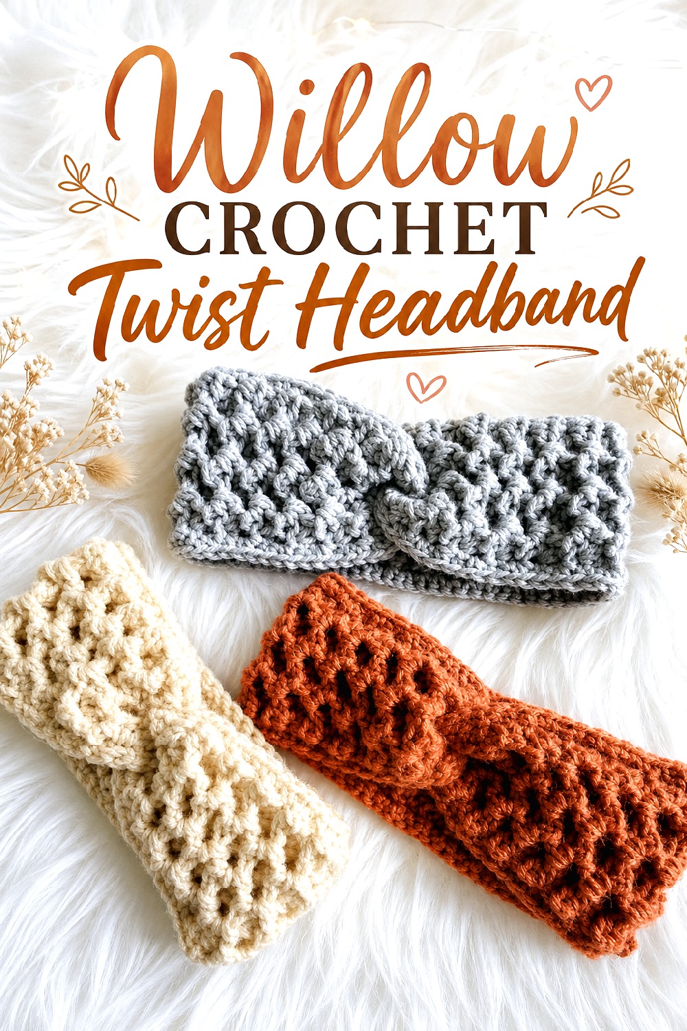 Willow Crochet Twist Headband