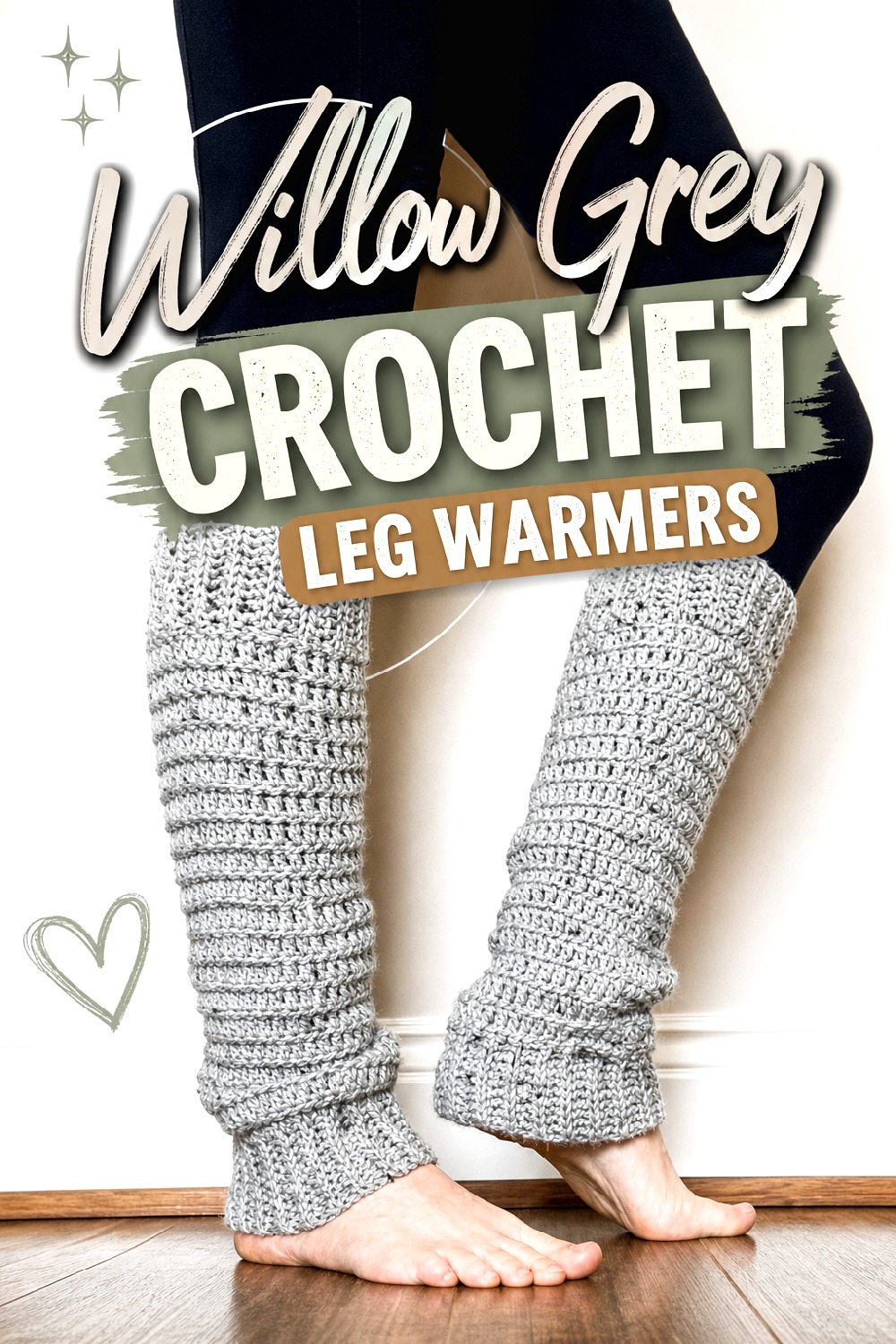Willow Grey Crochet Leg Warmers