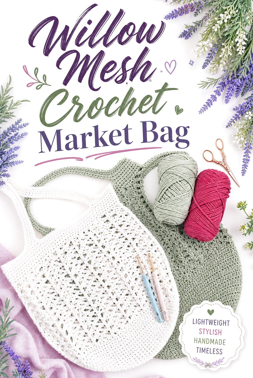 Willow Mesh Crochet Market Bag