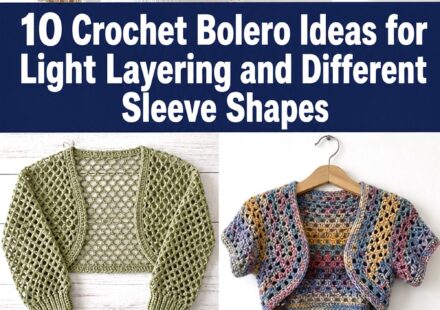 Crochet Bolero Ideas for Light Layering and Different Sleeve Shapes