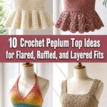 Crochet Peplum Top Ideas for Flared Ruffled and Layered Fits