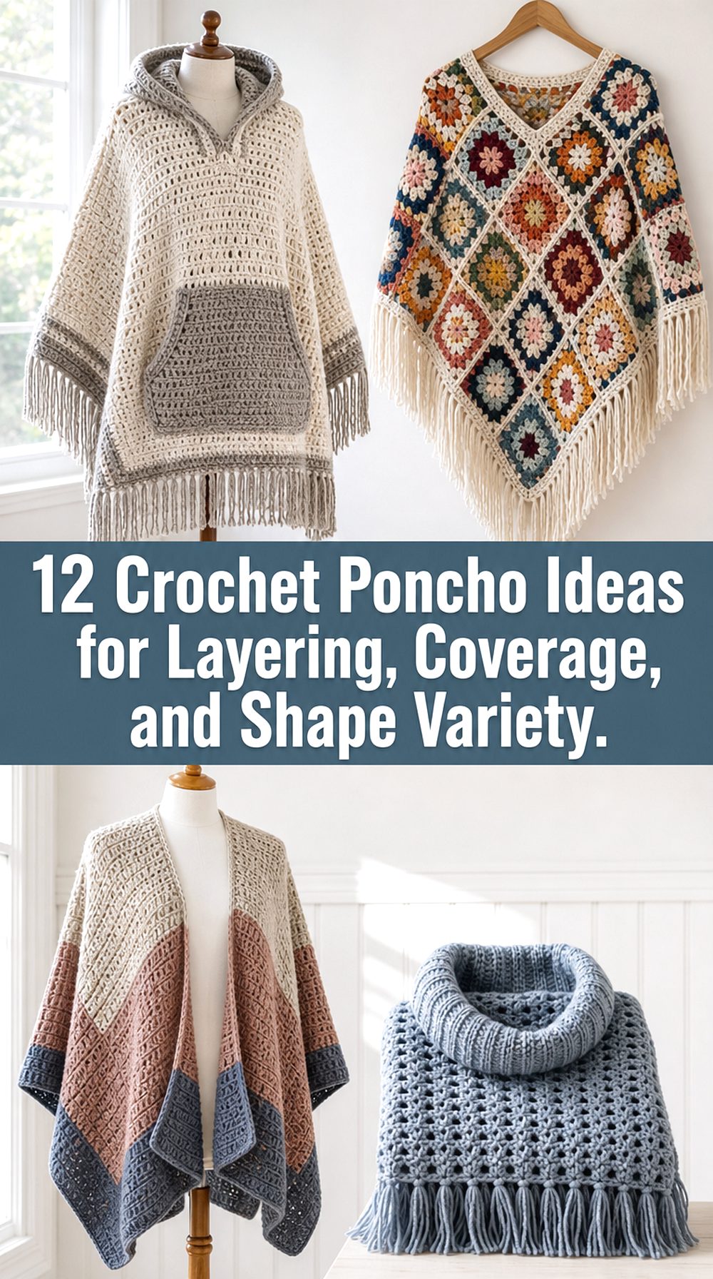 Crochet Poncho Ideas for Layering Coverage and Shape Variety