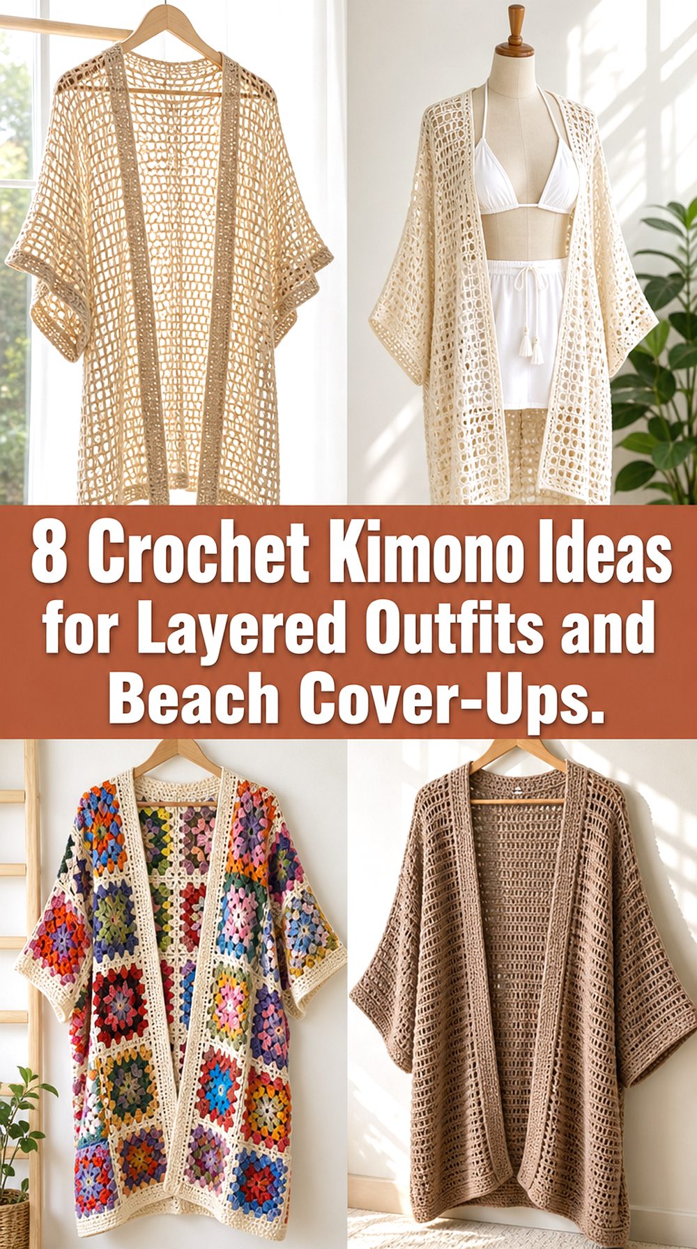 Crochet Kimono Ideas for Layered Outfits and Beach Cover Ups