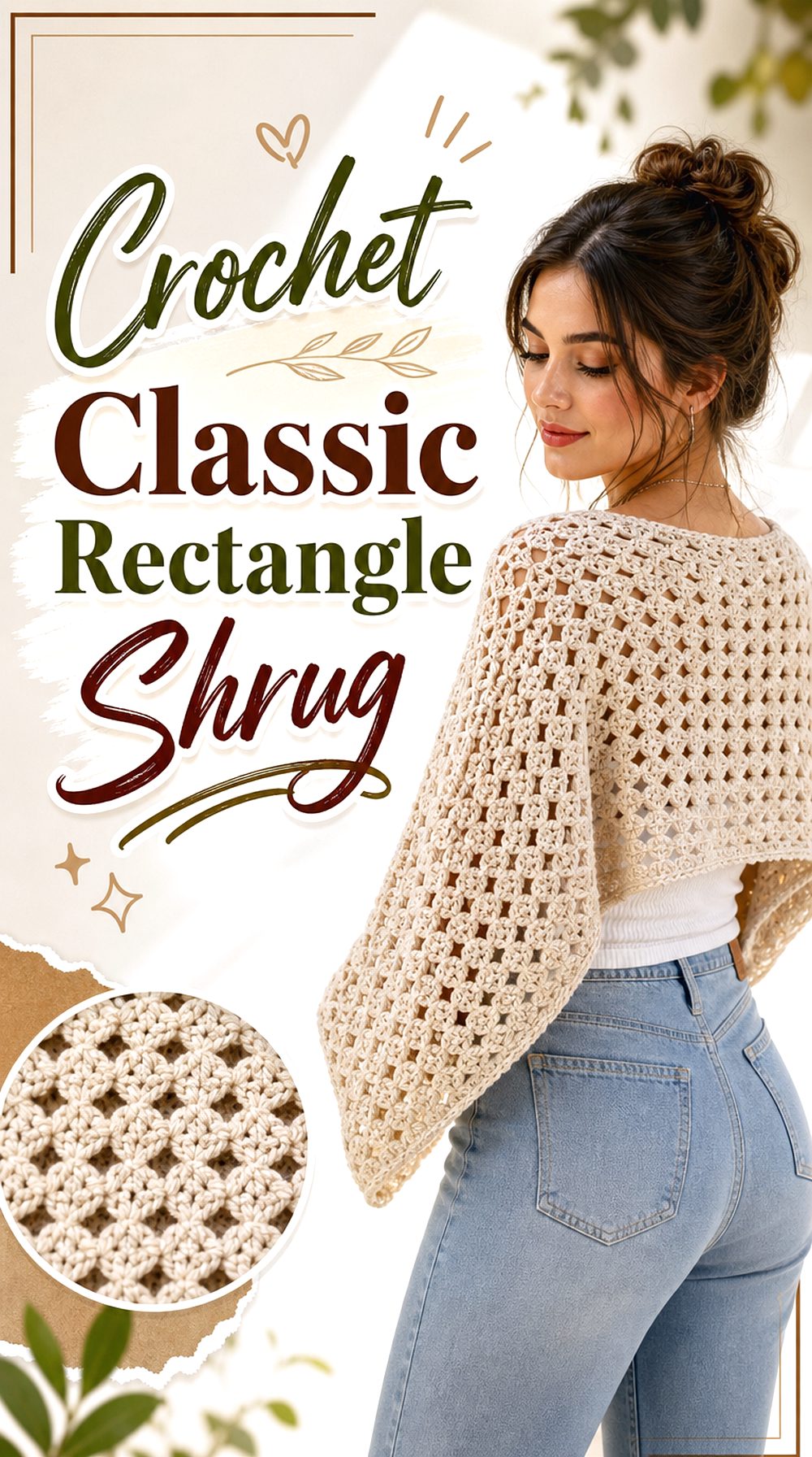 Crochet Classic Rectangle Shrug