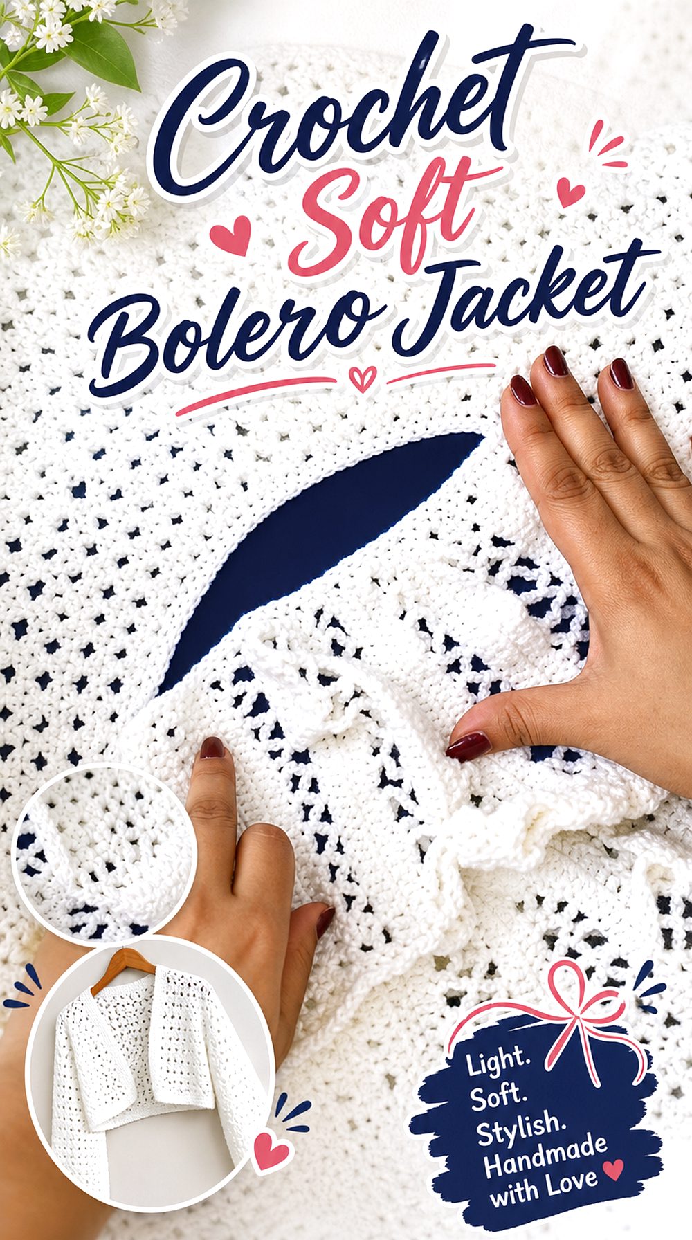 Crochet Soft Bolero Jacket